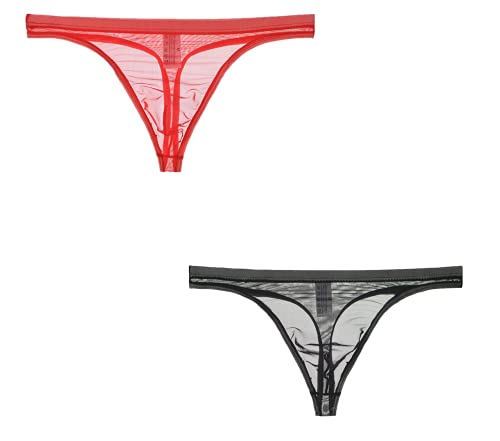 lclvld Herren String Erotik Mini Thongs G-String Low Rise Transparent Atmubgsaktiv String Tanga Unterhose von lclvld