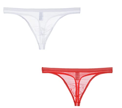 lclvld Herren String Erotik Mini Thongs G-String Low Rise Transparent Atmubgsaktiv String Tanga Unterhose von lclvld