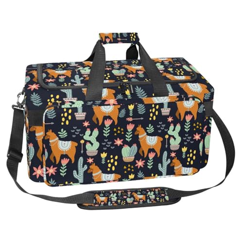 lcndlsoe Großer Sport-Turnbeutel, 30 l, Seesack für Reisen, Workout, Fitness & Sport, Arabesque-Muster 6, Mehrfarbig 9, 25x48x26cm/9.84x18.9x10.24in, Taschen-Organizer von lcndlsoe