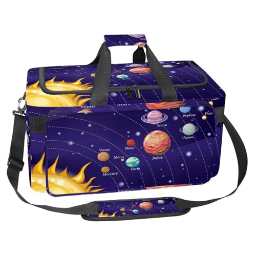 lcndlsoe Großer Sport-Turnbeutel, 30 l, Seesack für Reisen, Workout, Fitness & Sport – Totenkopf Flamme Lila, Mehrfarbig 12, 25x48x26cm/9.84x18.9x10.24in, Taschen-Organizer von lcndlsoe