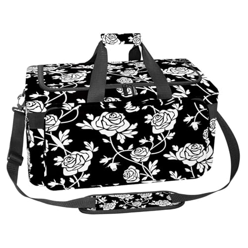 lcndlsoe Großer Sport-Turnbeutel, 30 l, Seesack für Reisen, Workout, Fitness & Sport – Weihnachts-Schneemann-Design, Mehrfarbig 12, 25x48x26cm/9.84x18.9x10.24in, Taschen-Organizer von lcndlsoe