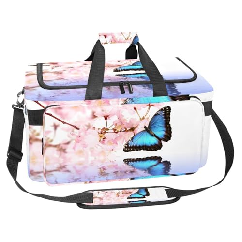 lcndlsoe Großer Sport-Turnbeutel, 30 l, Seesack für Reisen, Workout, Fitness & Sport – Weihnachts-Schneemann-Design, Mehrfarbig 3, 25x48x26cm/9.84x18.9x10.24in, Taschen-Organizer von lcndlsoe