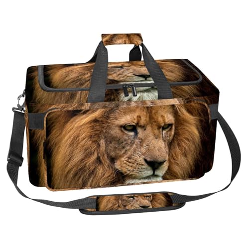 lcndlsoe Großer Sport-Turnbeutel, 30 l, Seesack für Reisen, Workout, Fitness & Sport – Weihnachts-Schneemann-Design, Mehrfarbig 5, 25x48x26cm/9.84x18.9x10.24in, Taschen-Organizer von lcndlsoe