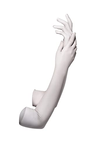 Lange Handschuhe Damen Ellenbogen elegant Grau, grau (gris chiné 14) von le CABARET LINGERIE