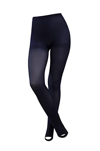 le CABARET LINGERIE Damen Leggings mit hoher Taille Sporthose Laufhose Yoga Hose mit Schlaufen (2-3, dunkelblau) von le CABARET LINGERIE