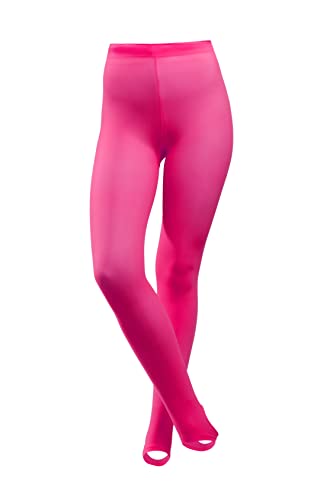 le CABARET LINGERIE Damen Leggings mit hoher Taille Sporthose Laufhose Yoga Hose mit Schlaufen (2-3, rosa) von le CABARET LINGERIE