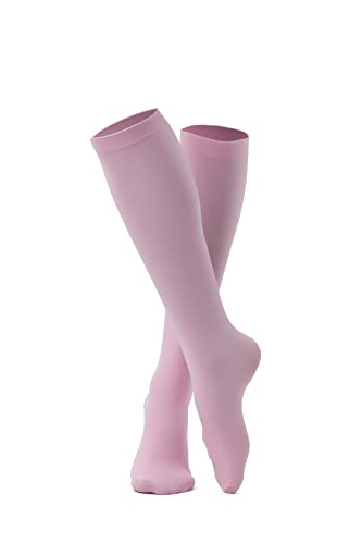 le CABARET LINGERIE Kniestrümpfe Halbstrümpfe Damen Mädchen Stretchy höhe Strümpfe blickdicht (DE/NL/SE/PL, Alphanumerisch, Einheitsgröße, Regular, Regular, blassrosa) von le CABARET LINGERIE