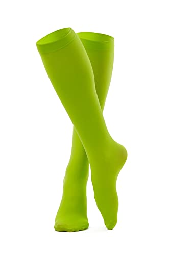 le CABARET LINGERIE Kniestrümpfe Halbstrümpfe Damen Mädchen Stretchy höhe Strümpfe blickdicht (DE/NL/SE/PL, Alphanumerisch, Einheitsgröße, Regular, Regular, lindgrün) von le CABARET LINGERIE