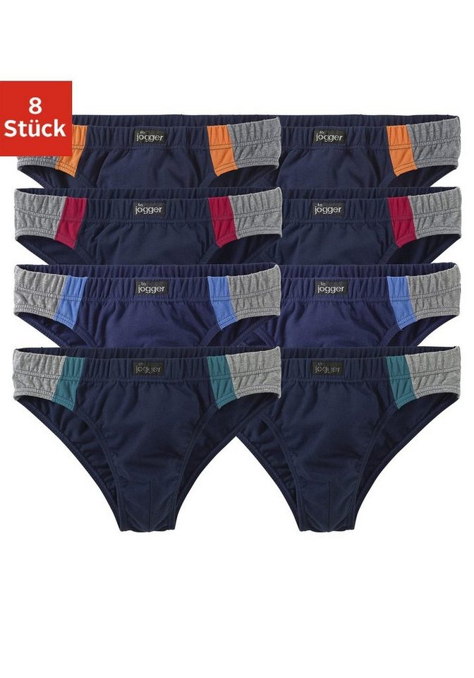 le jogger® Slip (Packung, 8-St) optimale Passform durch Baumwoll-Stretch von le jogger®