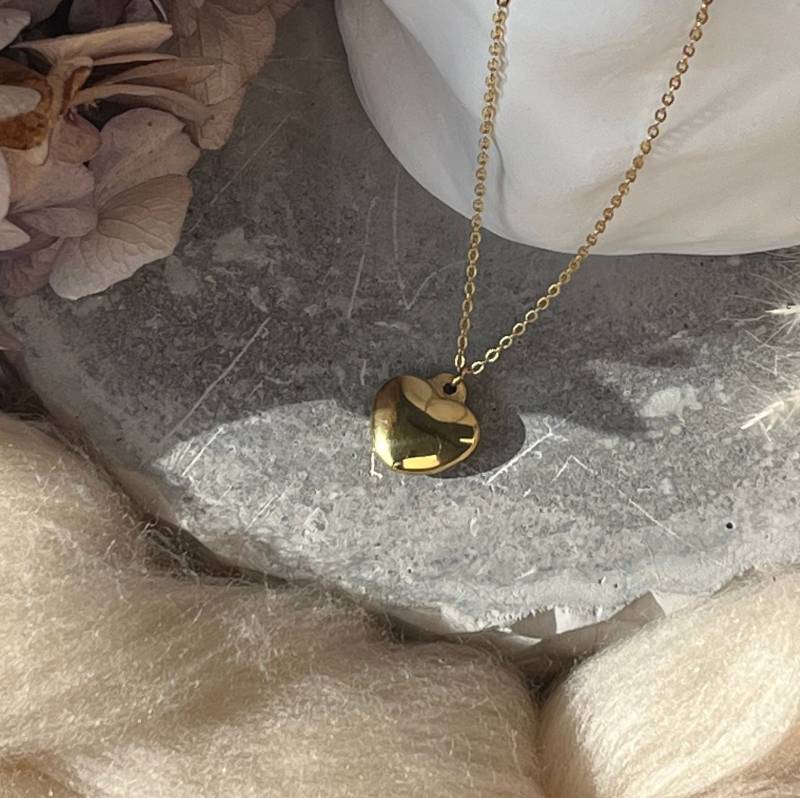 Halskette Mit Herz Anhänger | Filigrane Kette Gold Feine Damen Hochwertiges Geschenk Für Frauen Muttertags von lePelouJewelry