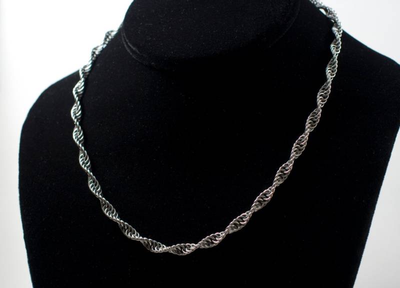 Spirale Halskette - Edelstahl von leafworkjewelry