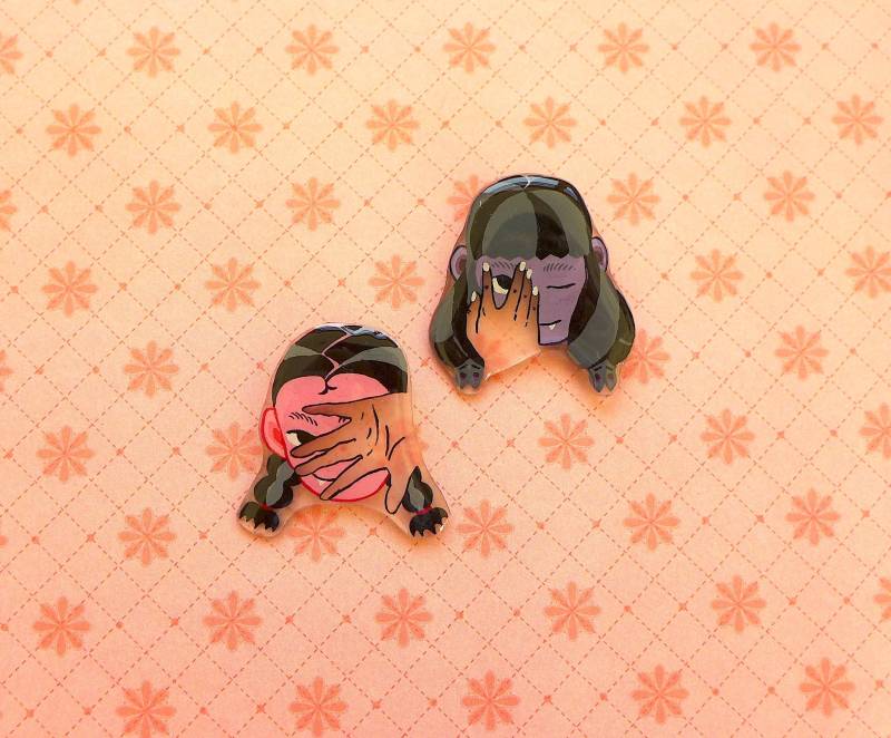 Vampir Girl Pins von leapnlepus