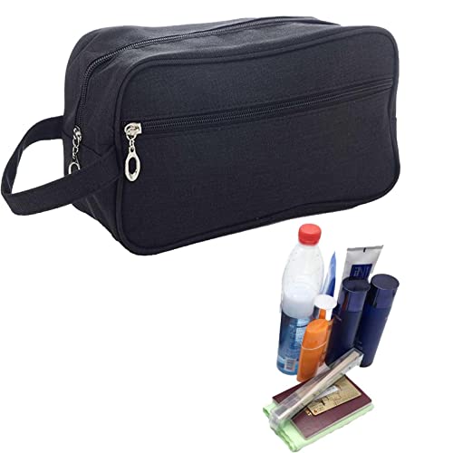 2 Stück Herren Reisetasche Kulturbeutel – wasserabweisende Make-up-Tasche | Rasiertasche für Toilettenartikel Zubehör, Aufbewahrungstaschen mit Griff für Kosmetik und Toilettenartikel lear-au Lear-au von lear-au