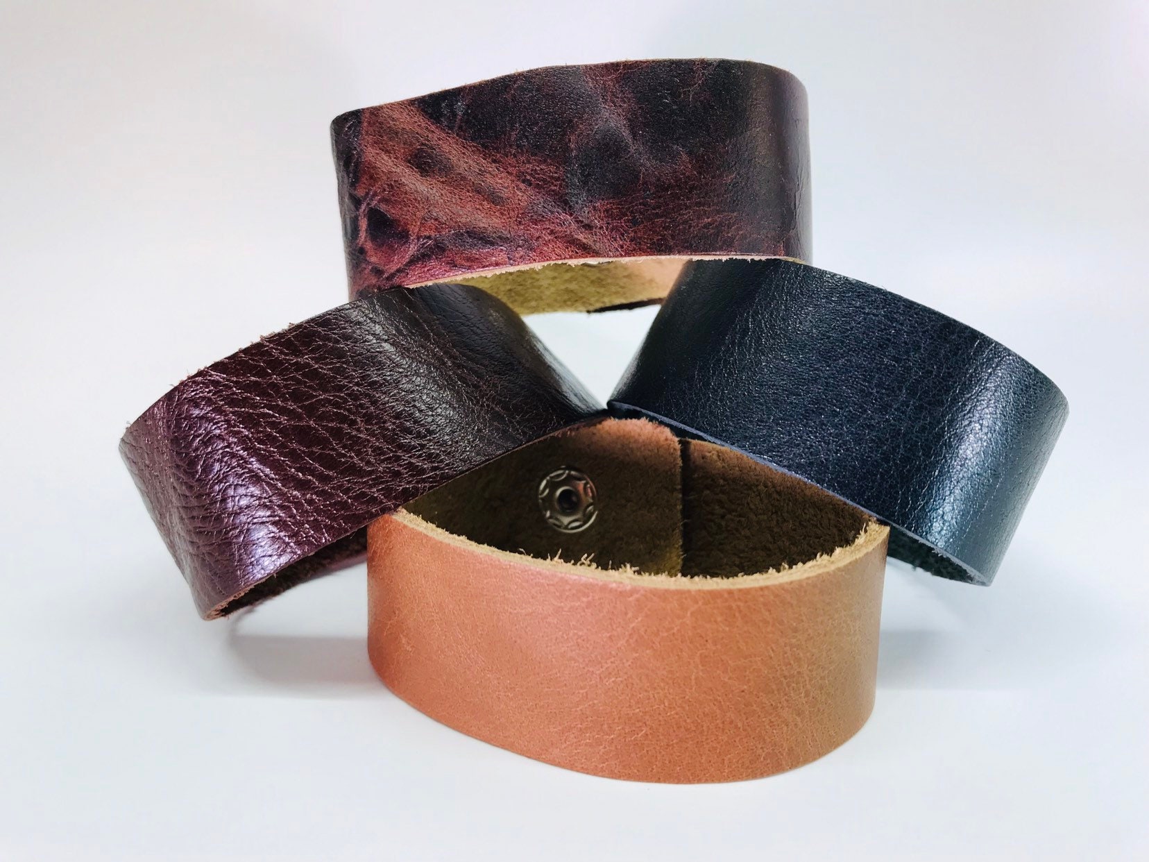 1 Zoll Breit Leder Manschette/Armband Blanks. Einzel - Oder Großhandelspaket von leathermavericks