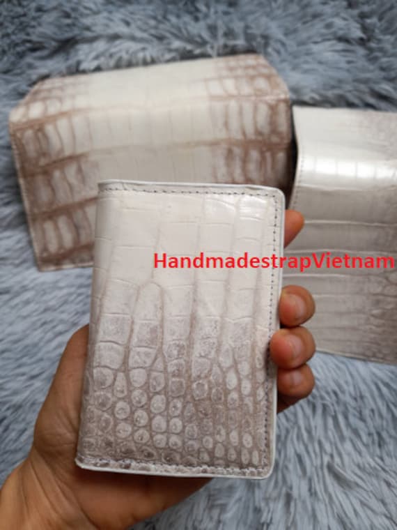 Handgefertigter Weißer Leder-Kreditkartenhalter-Double-Side-Geldscheinklammern-Geldbörsen | Beliebige Farben von leatherstrap2