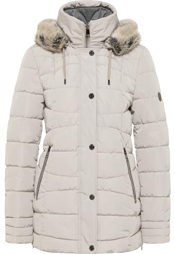 BARBARA LEBEK Damen Jacke mit Kapuze Stone beige - 44 von BARBARA LEBEK