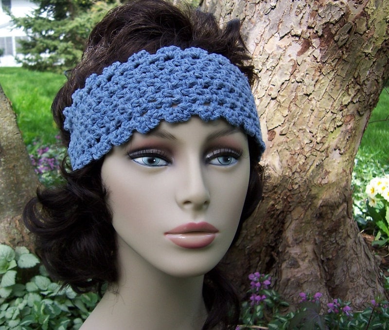 Denim Blue Cotton Stirnband, Boho-Stil, Krawatte Zurück, Hipster Mode, Zubehör, Blaues Stirnband Denim Blue Cotton Stirnband, Boho-Stil, Krawatte Zurück, Hipster Mode, Zubehör, Blaues Stirnband von leckaleigh