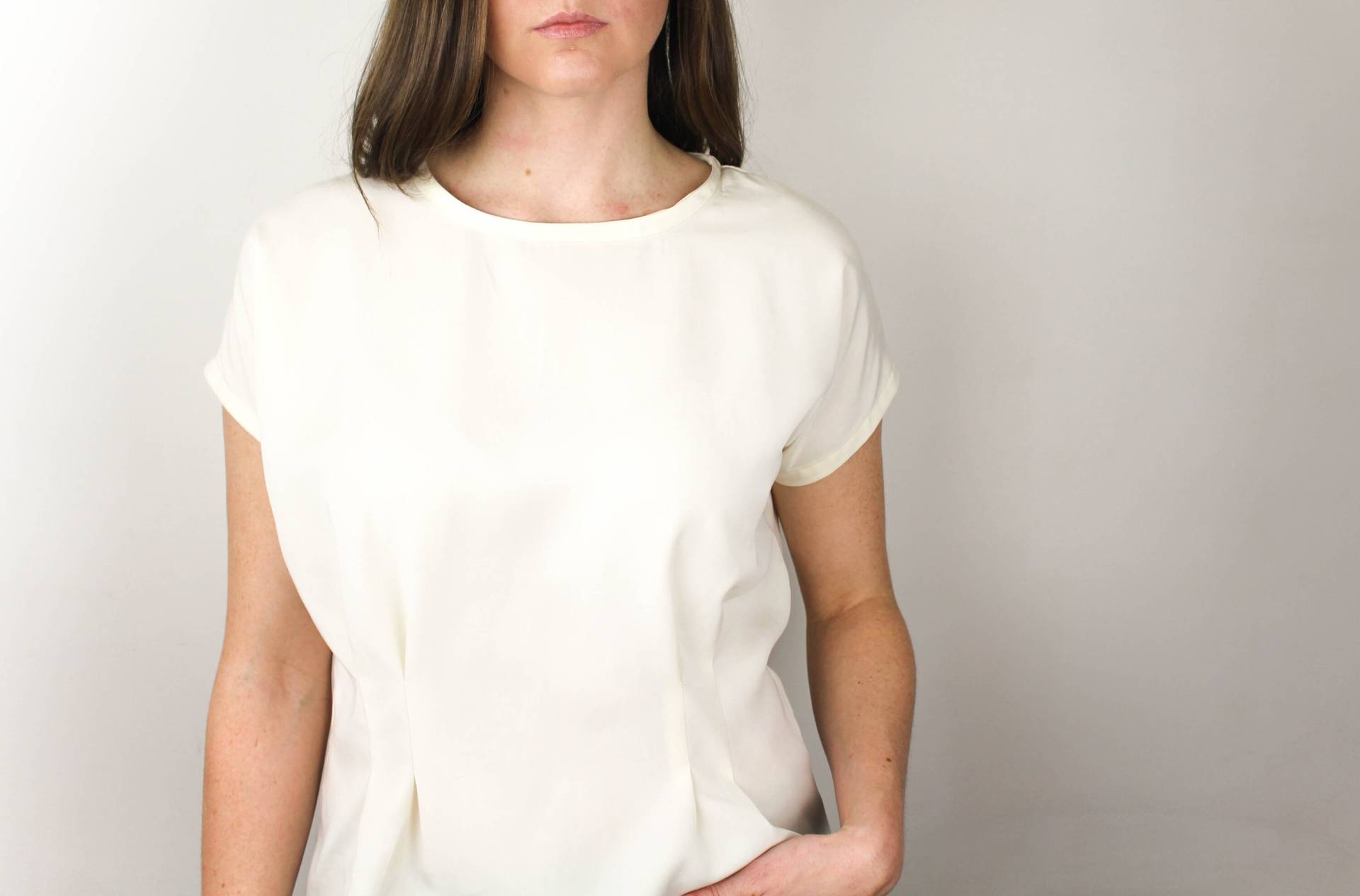 Das Jacky Top Aus Elfenbeinfarbenen Köper Das Jacky Top Aus Elfenbeinfarbenen Köper von leckieapparel