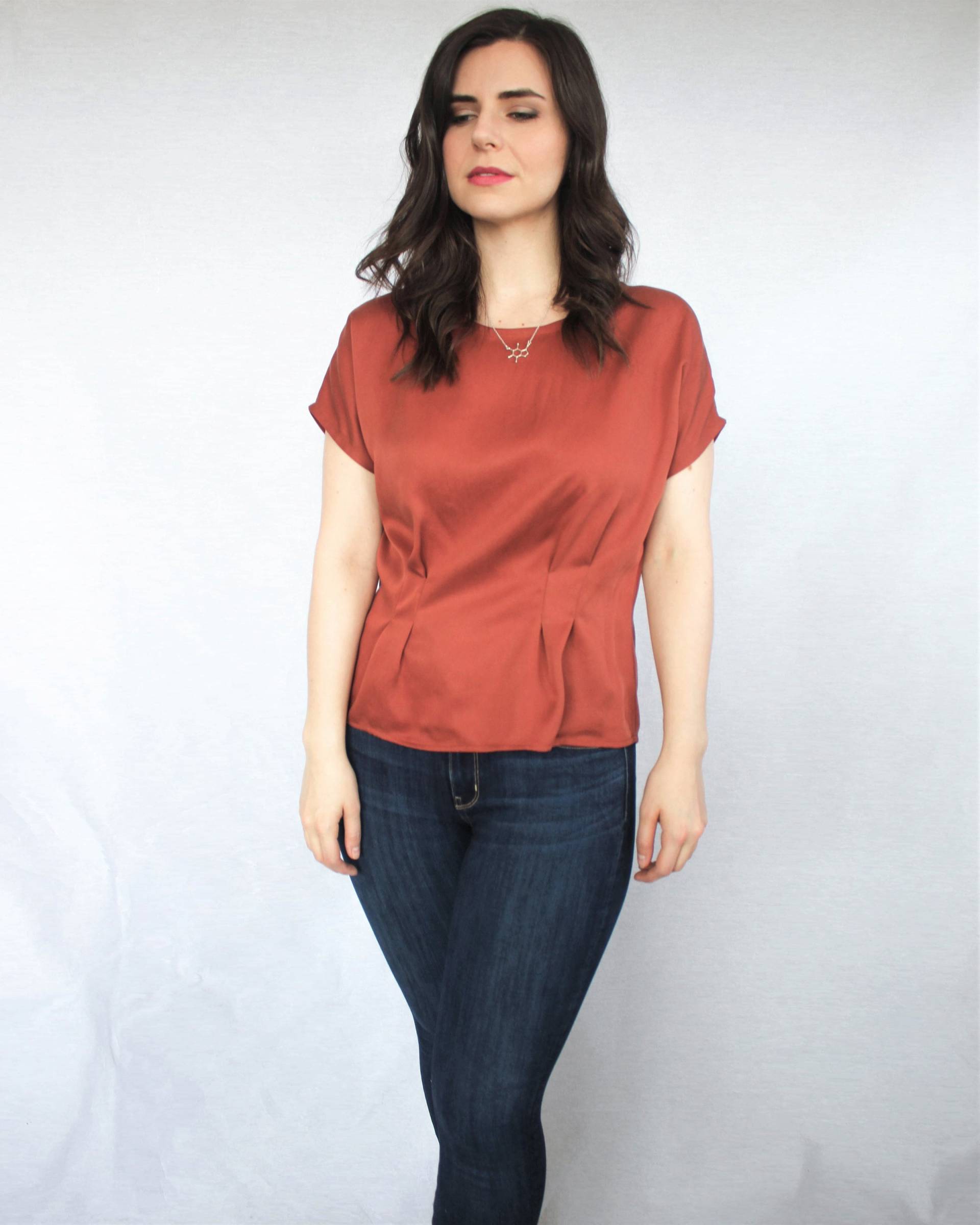 Das Jacky Top in Gebranntem Orangen Köper Das Jacky Top in Gebranntem Orangen Köper von leckieapparel