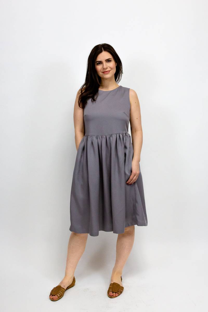 Das Jane Kleid in Grau Tencel Das Jane Kleid in Grau Tencel von leckieapparel