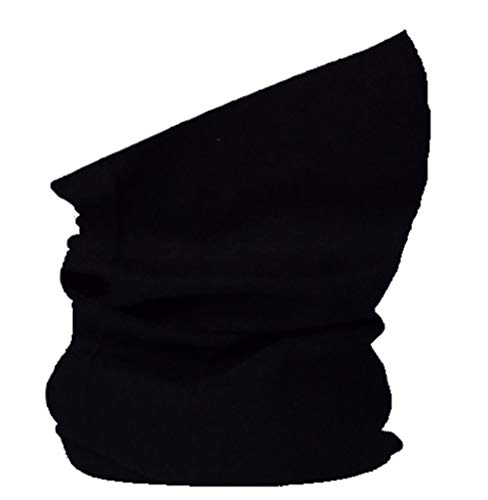 Multifunktionstuch Schlauchtuch Halstuch Loop Schal Motorrad Loop Bandana ledermodefashion (Schwarz) von DHOBIA