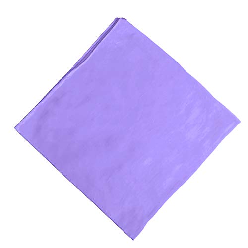 ledermodefashion Bandana Einfarbig Tuch einfarbige Kopftuch Halstuch viele Uni Farben 100% Baumwolle (Hell Lila) von DHOBIA