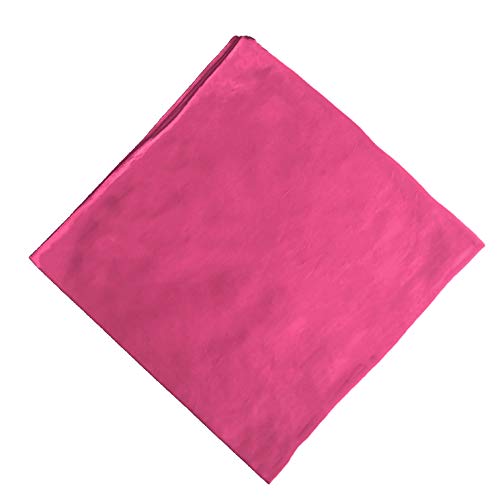 ledermodefashion Bandana Einfarbig Tuch einfarbige Kopftuch Halstuch viele Uni Farben 100% Baumwolle (Pink) von DHOBIA