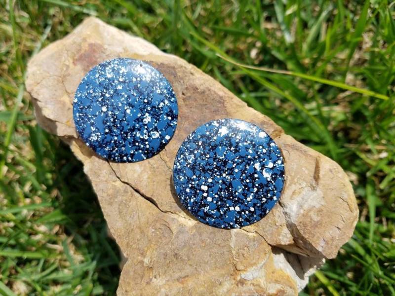 Vintage Farbe Gesprenkelte Ohrringe von leftcoastcasual