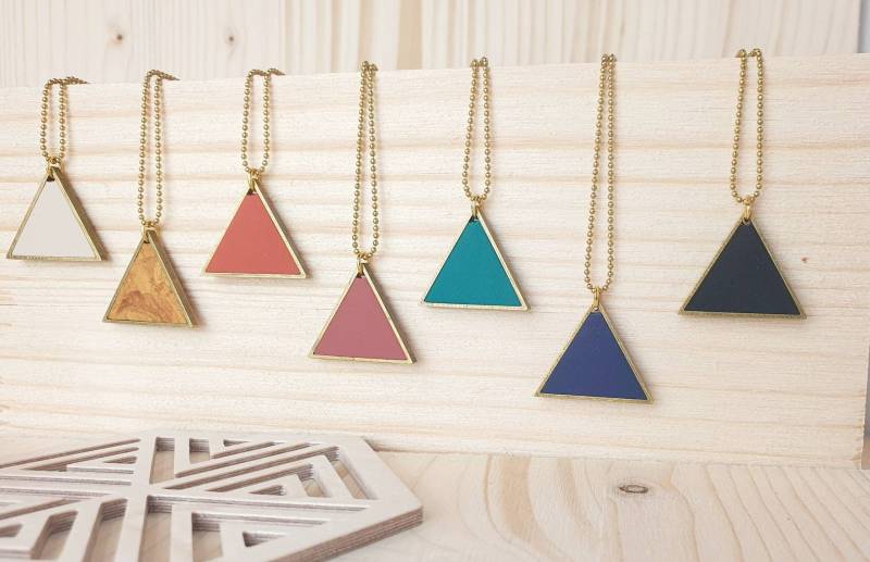 Kette Dreieck Universum Gold von lefuxs