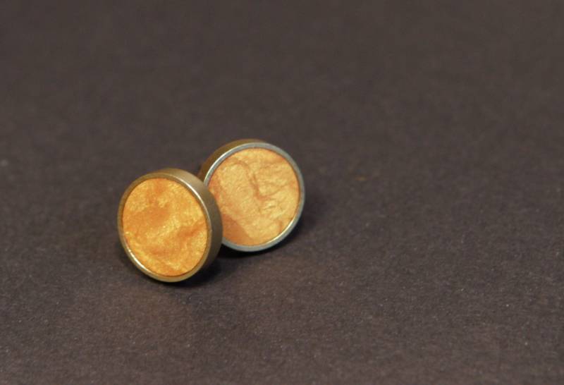 Ohrstecker Rund Gold-Metallic Ohrstecker Rund Gold-Metallic von lefuxs