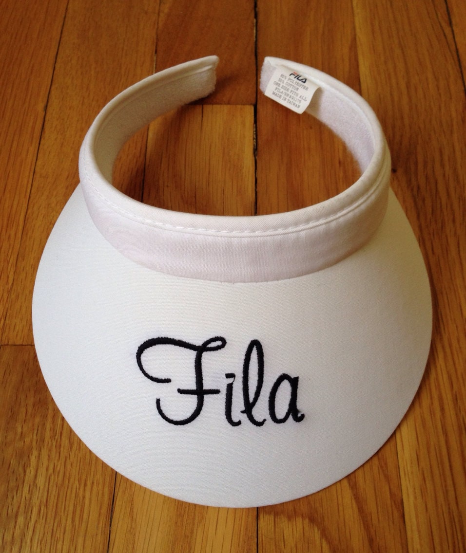 Fila White Script Visier Deadstock 1980Er Jahre von legitbabes