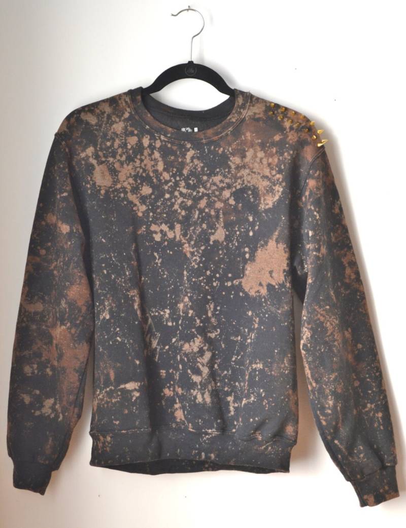 Galaxy Sweatshirt Gold Schulter Spikes Größe Small von legitbabes