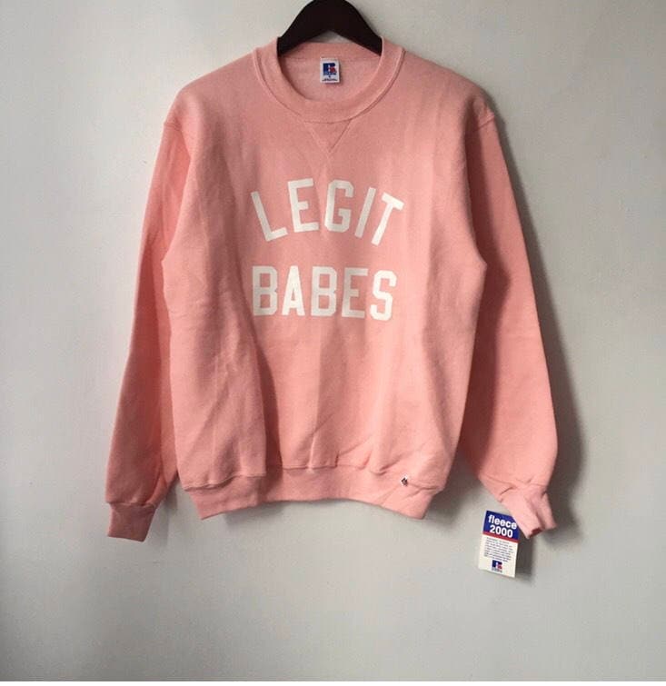 Legit Babes X Russell Athletic Crewneck Sweatshirt Erwachsene Größe M Deadstock Nwt 90Er Jahre Made in Usa von legitbabes