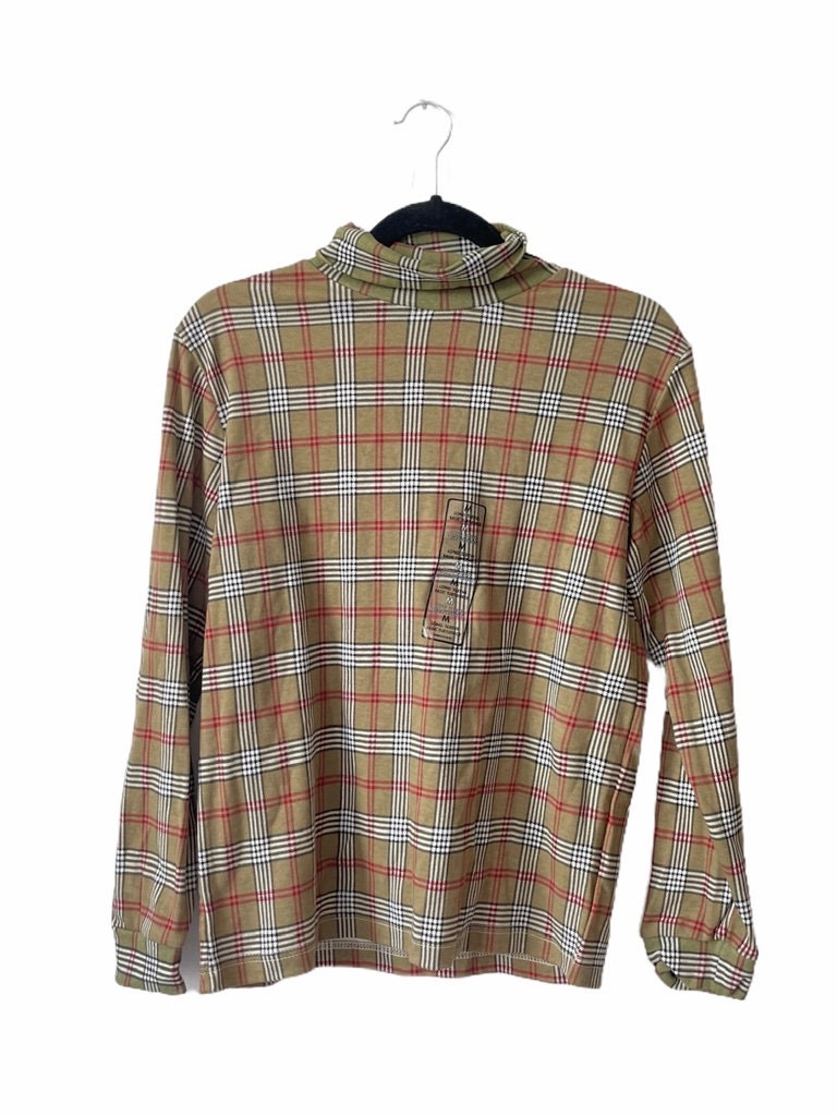 Vintage Basic Edition Kariert Rollkragen Damen Größe Medium Deadstock Nwt 90Er von legitbabes