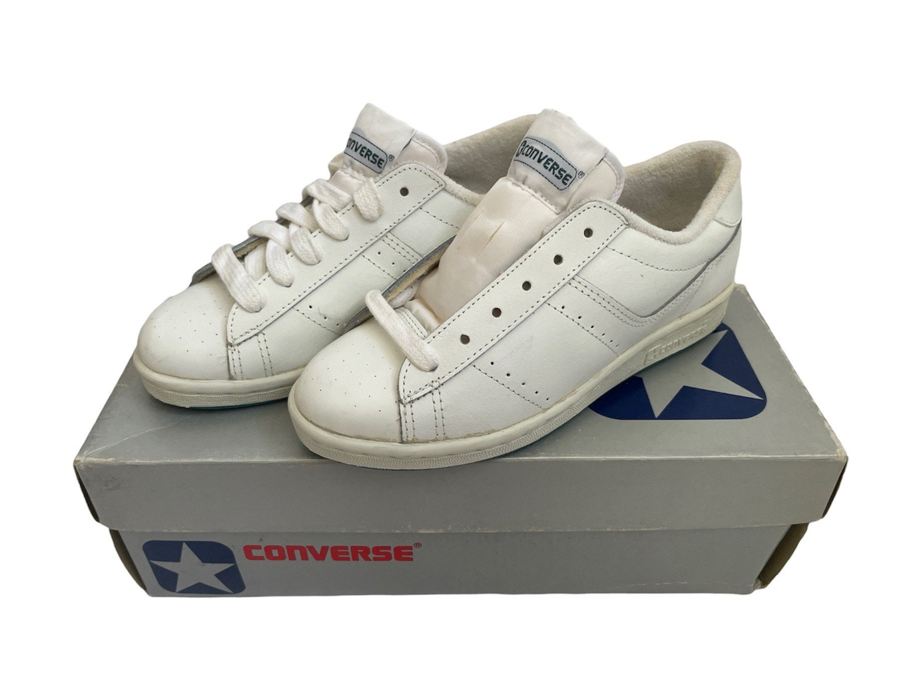 Vintage Converse Serene Leder Sneakers Schuhe Damen Gr. 5 Deadstock Nib 80S von legitbabes