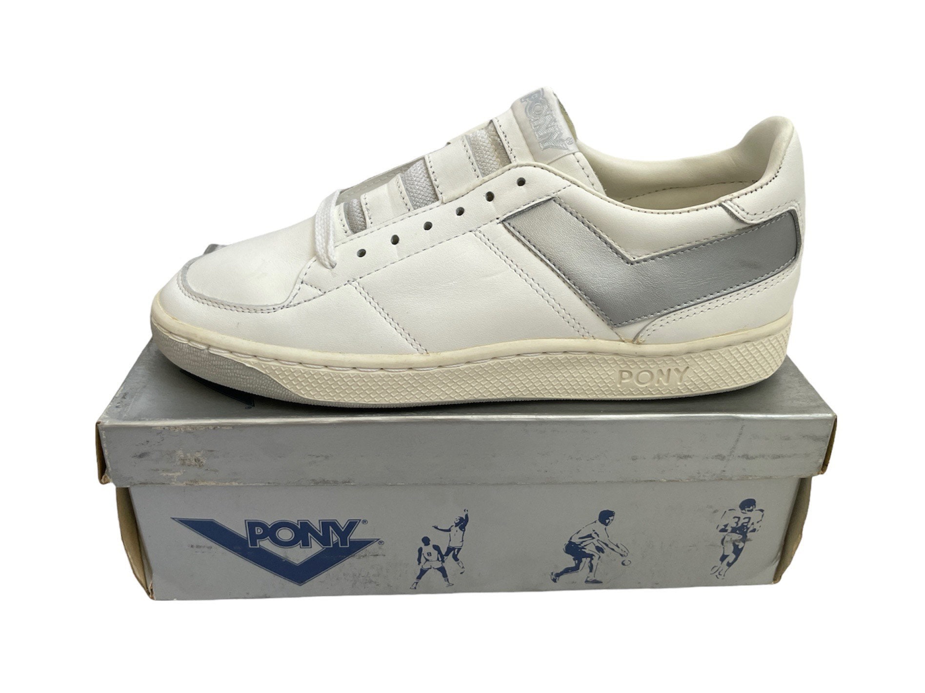 Vintage Pony Match Point Tennis Sneakers Schuhe Damen Größe 10 Deadstock Nib 80S von legitbabes