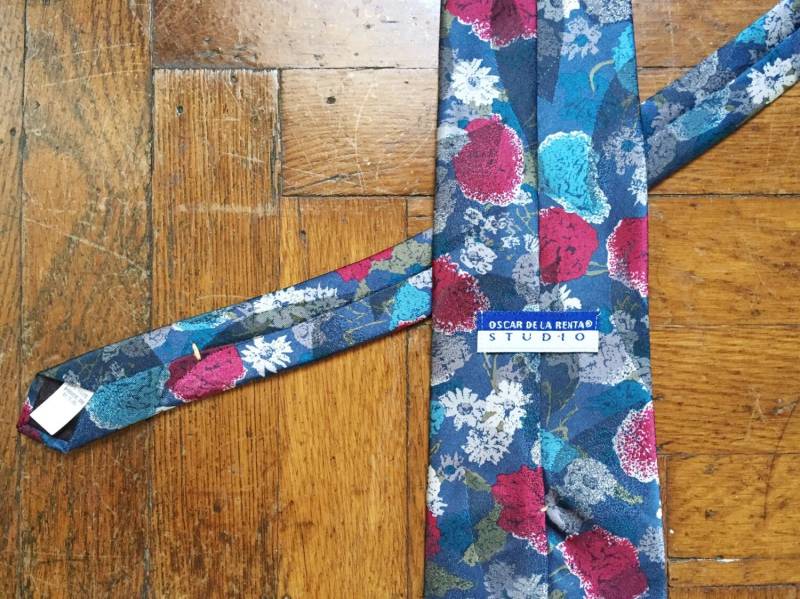 Jahrgang Oscar De La Renta Seide Krawatte 90Er Jahre von legitvintage