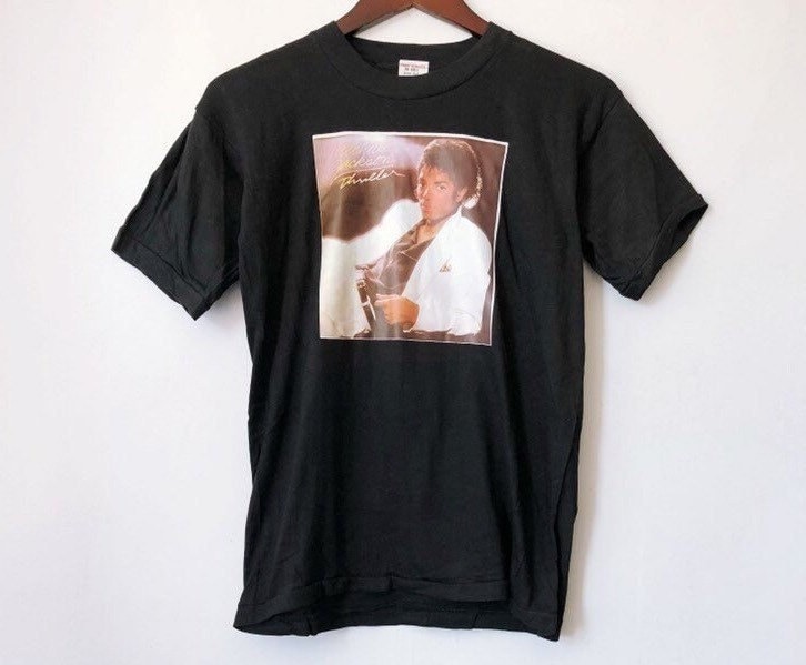 Vintage Michael Jackson Thriller T-Shirt Herren Größe Medium Deadstock Nwot 80Er von legitvintage