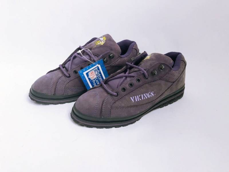 Vintage Minnesota Vikings Eastport Sneaker Herren Gr. 8 Deadstock Nib 90Er von legitvintage