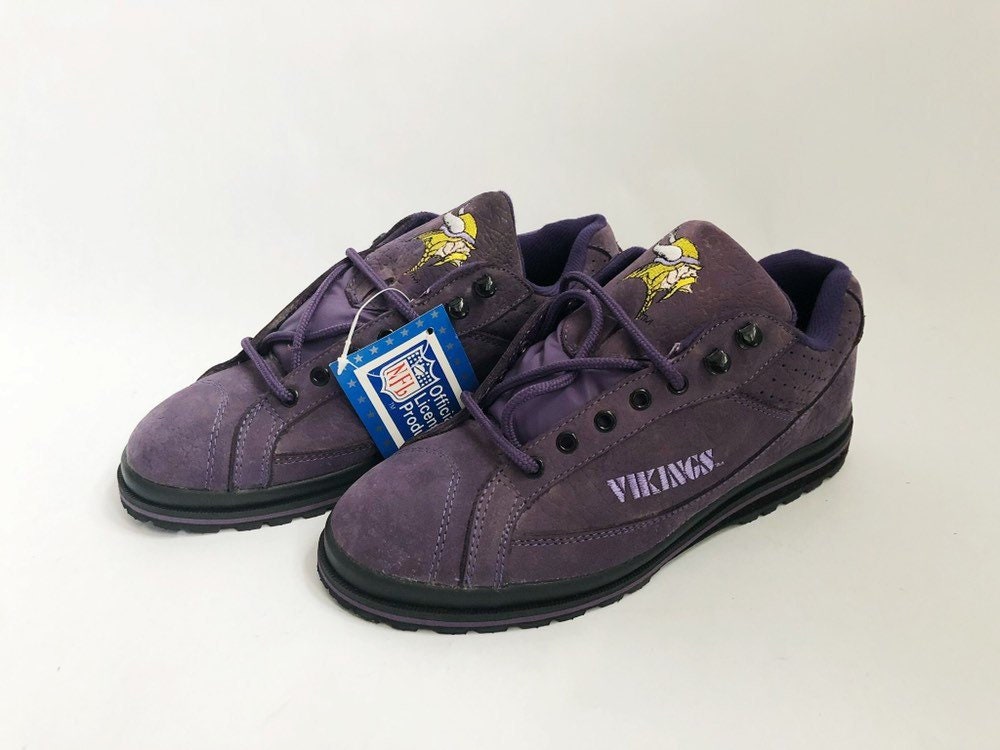 Vintage Minnesota Vikings Eastport Sneakers Größe 8.5 Deadstock Nib 90S von legitvintage