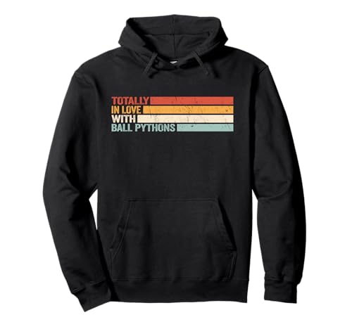 Totally In Love With Ball Pythons im Retro-Look für Damen Pullover Hoodie Totally In Love With Ball Pythons im Retro-Look für Damen Pullover Hoodie von legless reptiles Ball Python vintage royal python