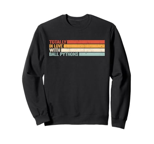 Totally In Love With Ball Pythons im Retro-Look für Damen Sweatshirt von legless reptiles Ball Python vintage royal python