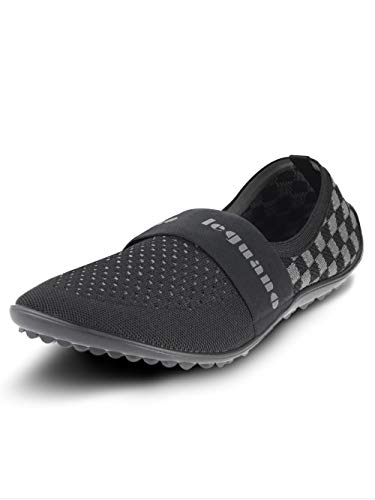 leguano Chess Pepper - das modische Slipper-Modell (45, schwarz-grau) von leguano