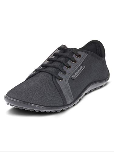 leguano Denim Graphit - Legerer Barfußschuh für City & Co (38, Graphit) von leguano