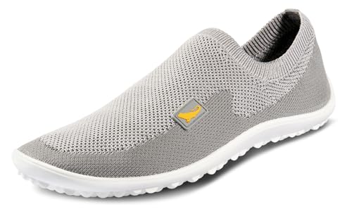 leguano SCIO - Leichter und Flexibler Unisex Damen und Herren Barfußschuh/Minimalschuh/Slipper (Grau, EU Schuhgrößensystem, Erwachsene, Numerisch, M, 44) von leguano