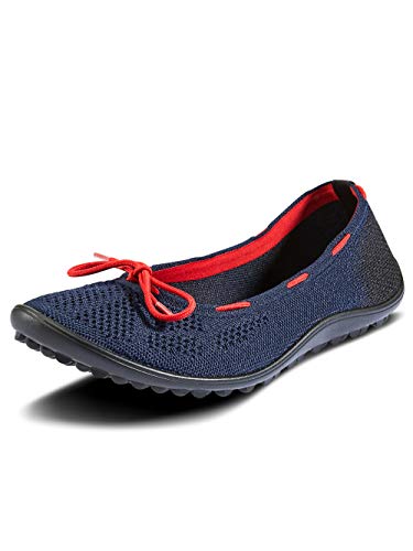 leguano Style maritim - der Elegante Barfußschuh für Damen (38, Marine) von leguano