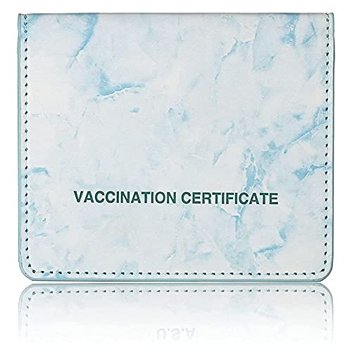 lehua Impfung Karten Schutz PU Leder Impfung Karten HüLle, Impfung Karten Schutz, Impfung Karten Halter (Blau) von lehua