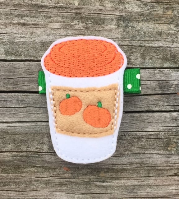 Kürbis Latte Haarspange, Spice Mädchen Trinken Herbst Haarspange von leilei1202