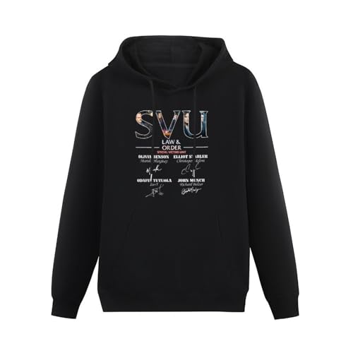 SVU Law and Order Special Victims Unit Signature Long Sleeve Mens Hoody with Pocket Sweatershirt Size M von leinen