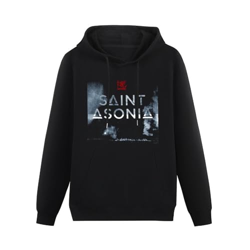 leinen Saint Asonia Album Cover Tour 2015 Long Sleeve Mens Hoody with Pocket Sweatershirt Size M von leinen